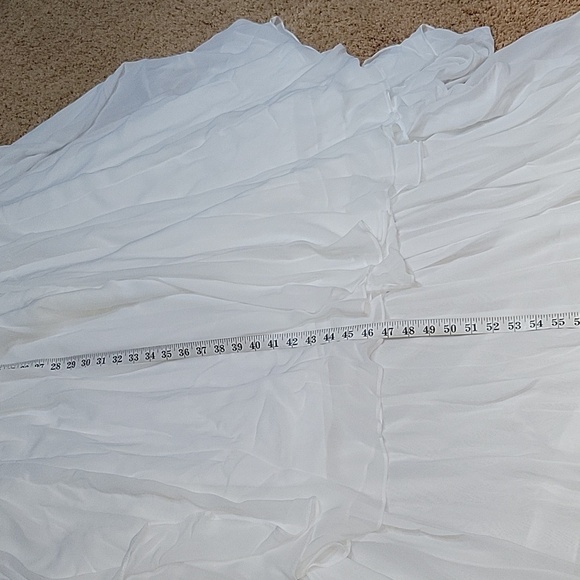 Two Piece White Lace Bohemian Boho Wedding Dress Size 4 Mint Condition - Picture 13 of 16